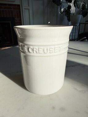 Le Creuset Cream Stoneware Utensil Crock